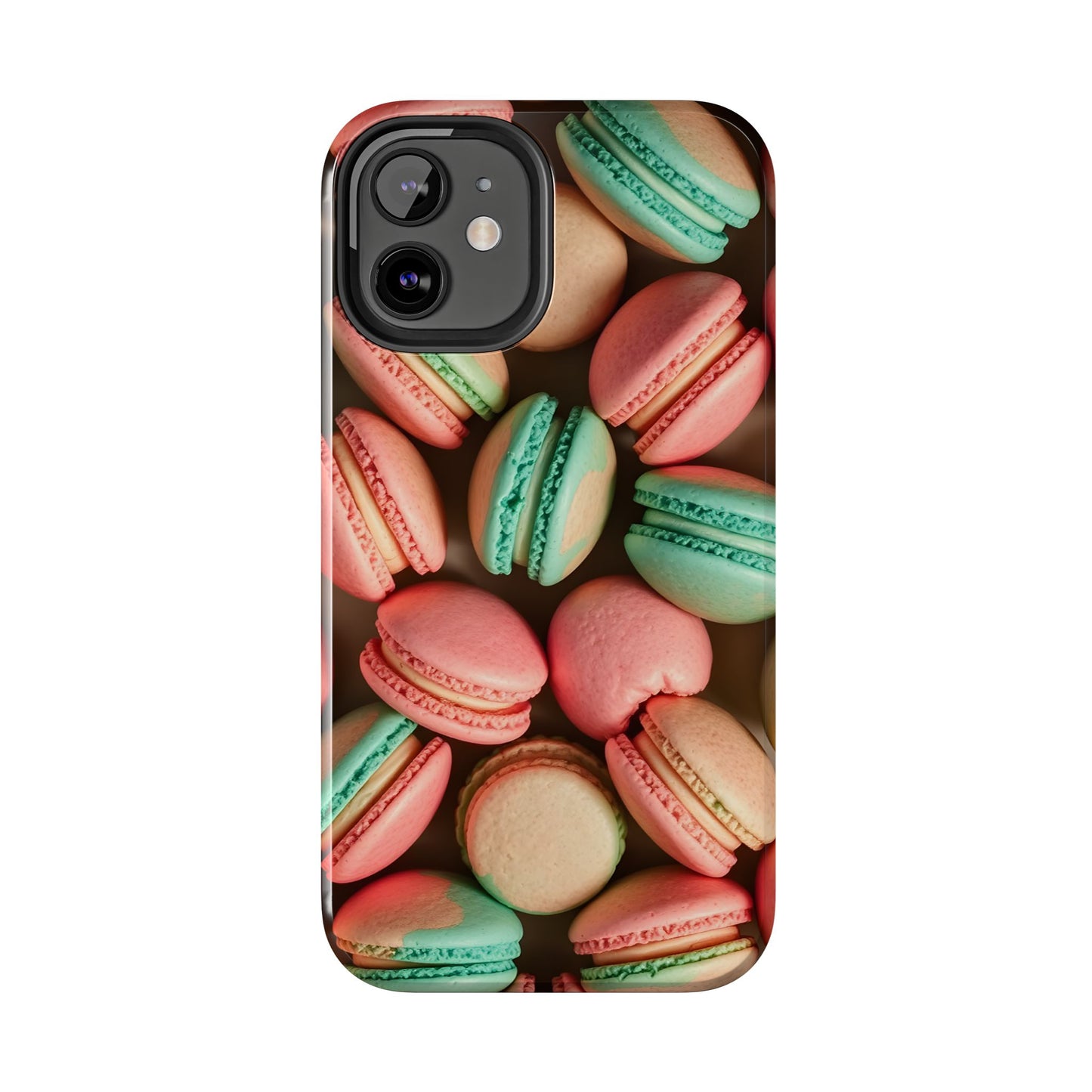 Colorful Tasty Macarons Tough Phone Case - Durable Protection with Sweet Aesthetic - for iPhone