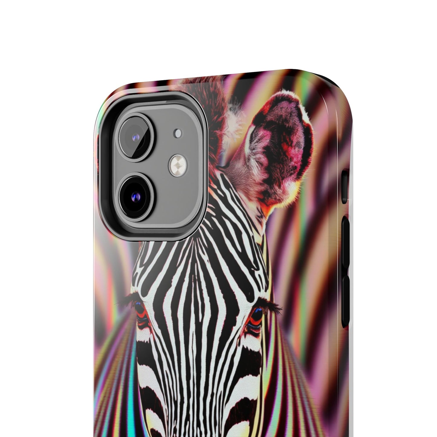 Vibrant Zebra Tough Phone Case - Unique Animal Design for Wild Spirit