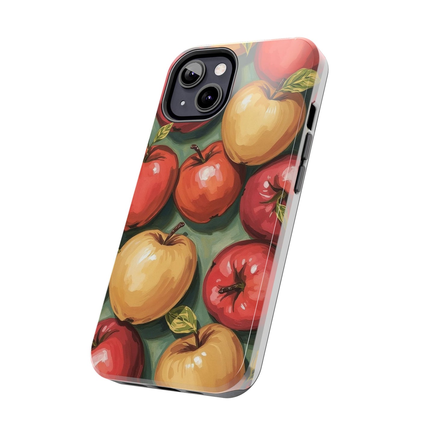 Colorful Painted Apples Art Tough Phone Case - Durable & Stylish Protection - for iPhone