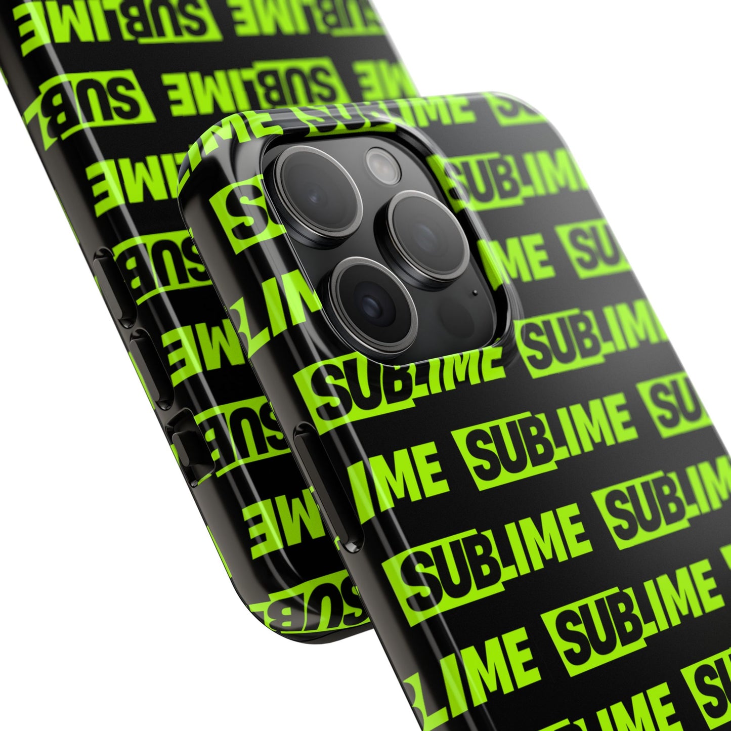 Sublime Text Pattern Tough Phone Case - Vibrant Protective Cover for iPhone