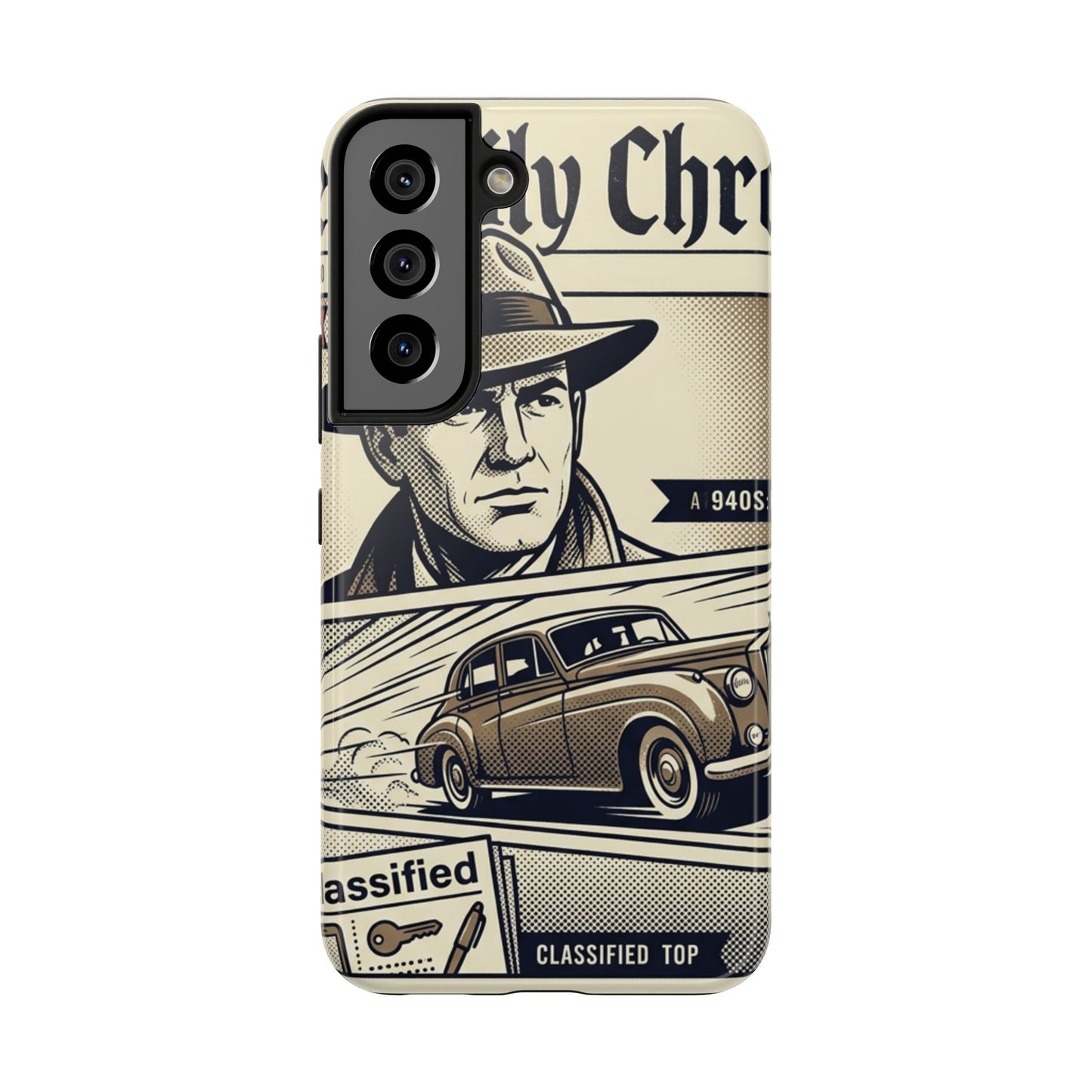 Old Newspaper Tough Phone Case