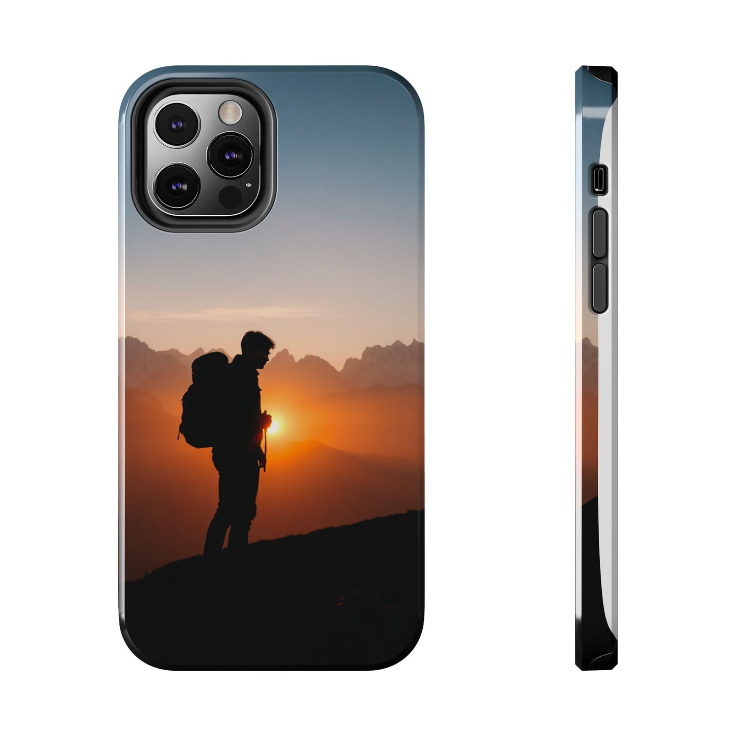 Explorer Adventure Sunset Mountain iPhone Case