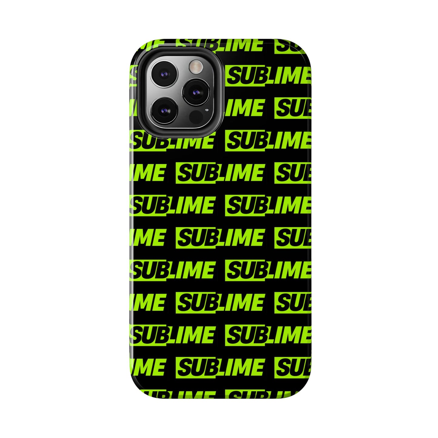 Sublime Text Pattern Tough Phone Case - Vibrant Protective Cover for iPhone