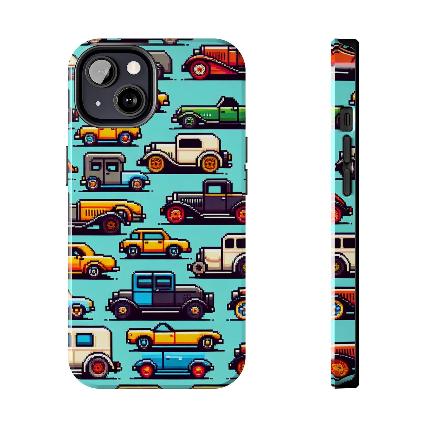Retro Car Pixel Art Tough Phone Case - Durable & Stylish Protection - for iPhone