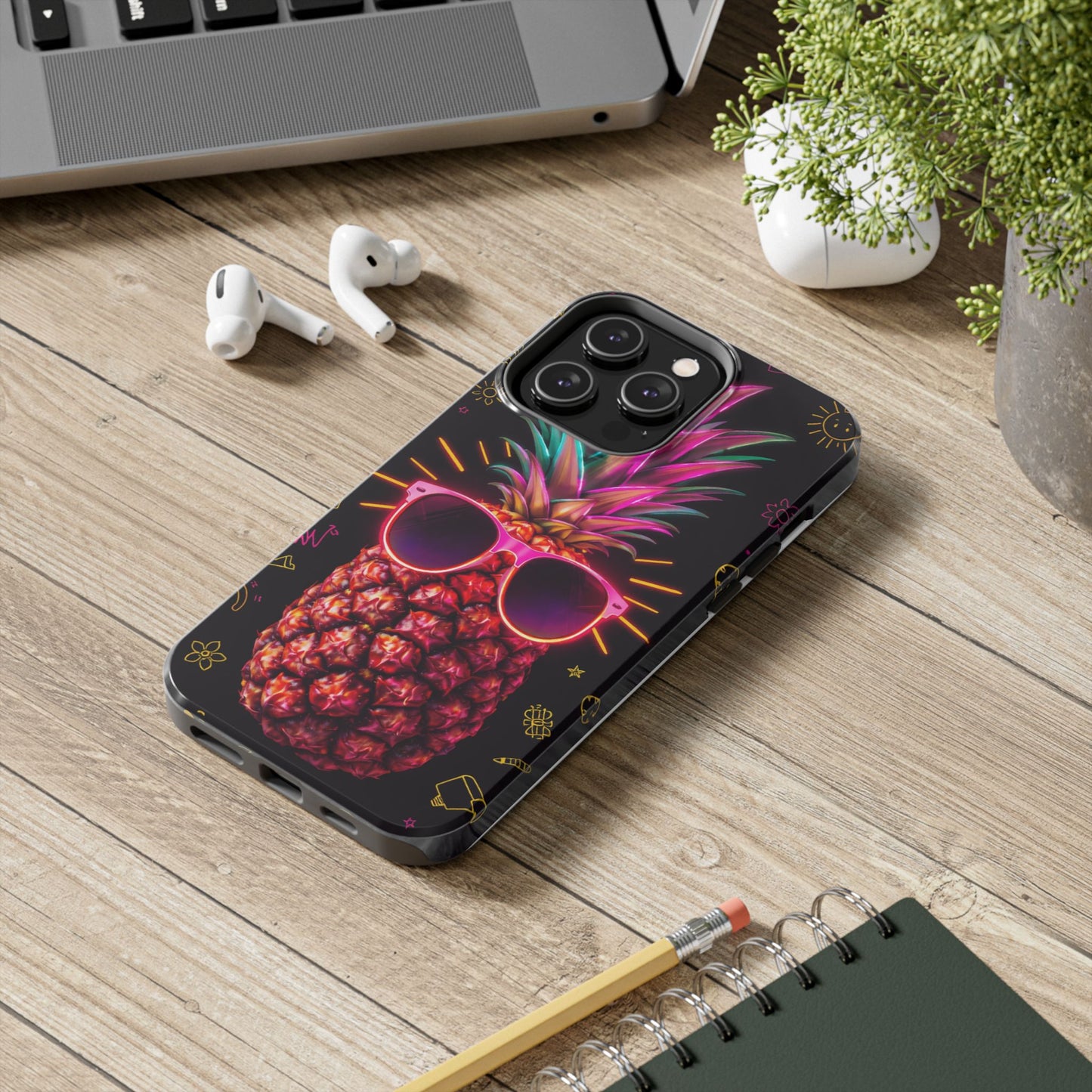 Tough Pineapple Phone Case - Cool, Vibrant Design Perfect for Summer Vibes