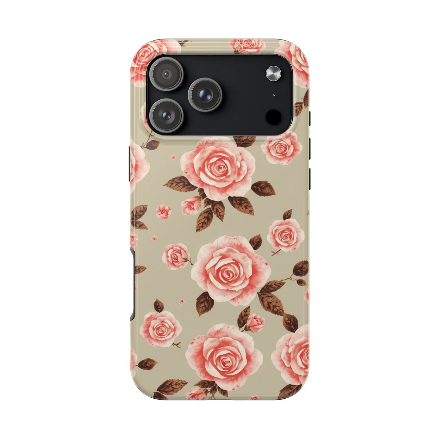 Elegant Floral Tough Phone Case for Stylish Protection - for iPhone