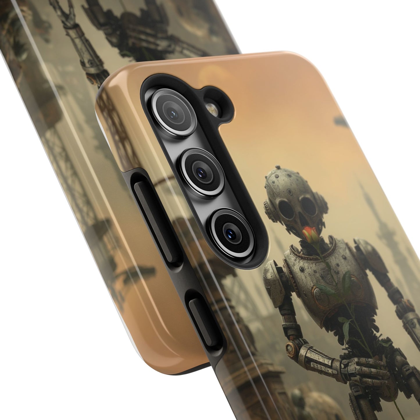 Robotic Sentinel Tough Phone Case - Durable Protector for Sci-Fi Lovers