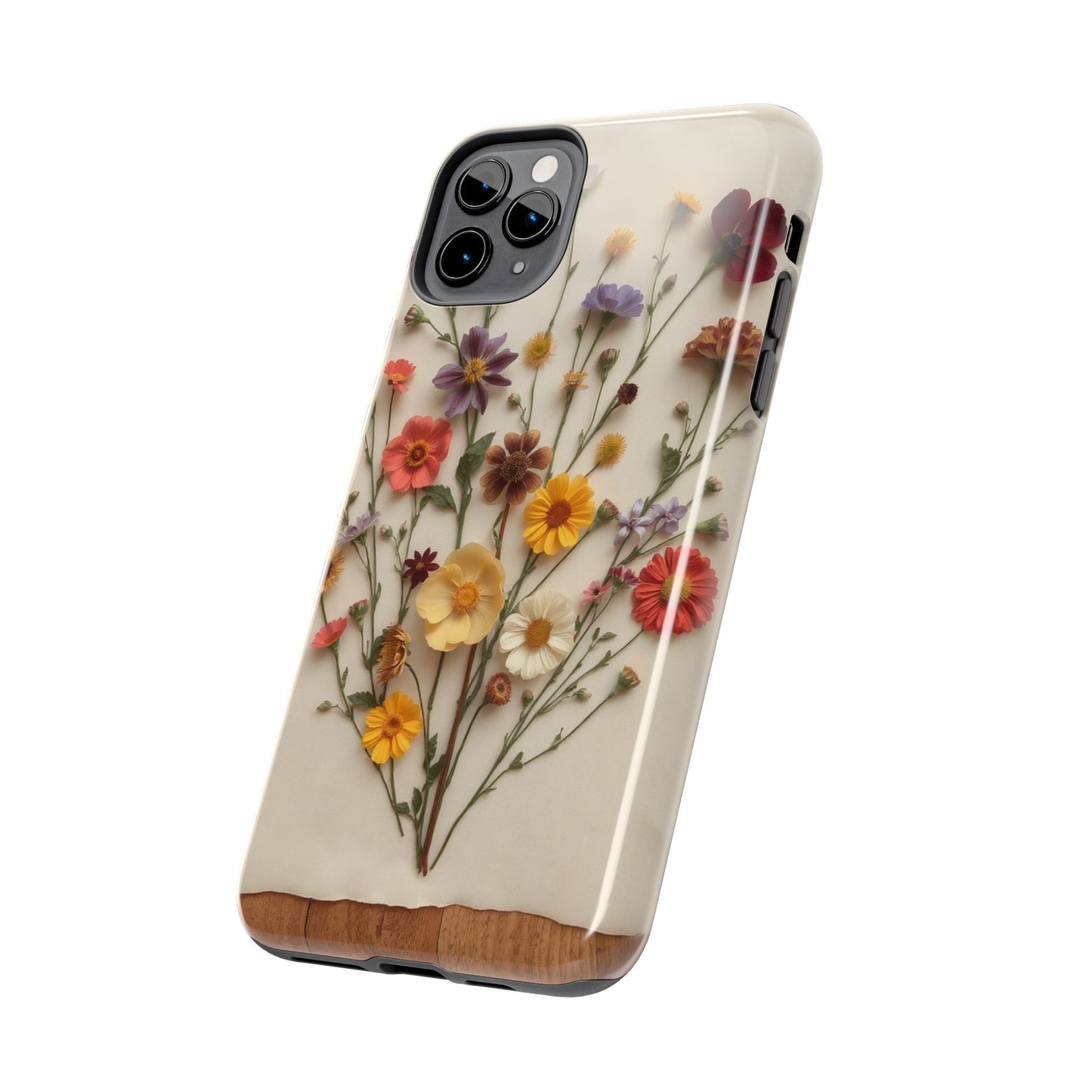 Floral Tough Phone Case - Durable Protection with Nature-Inspired Design