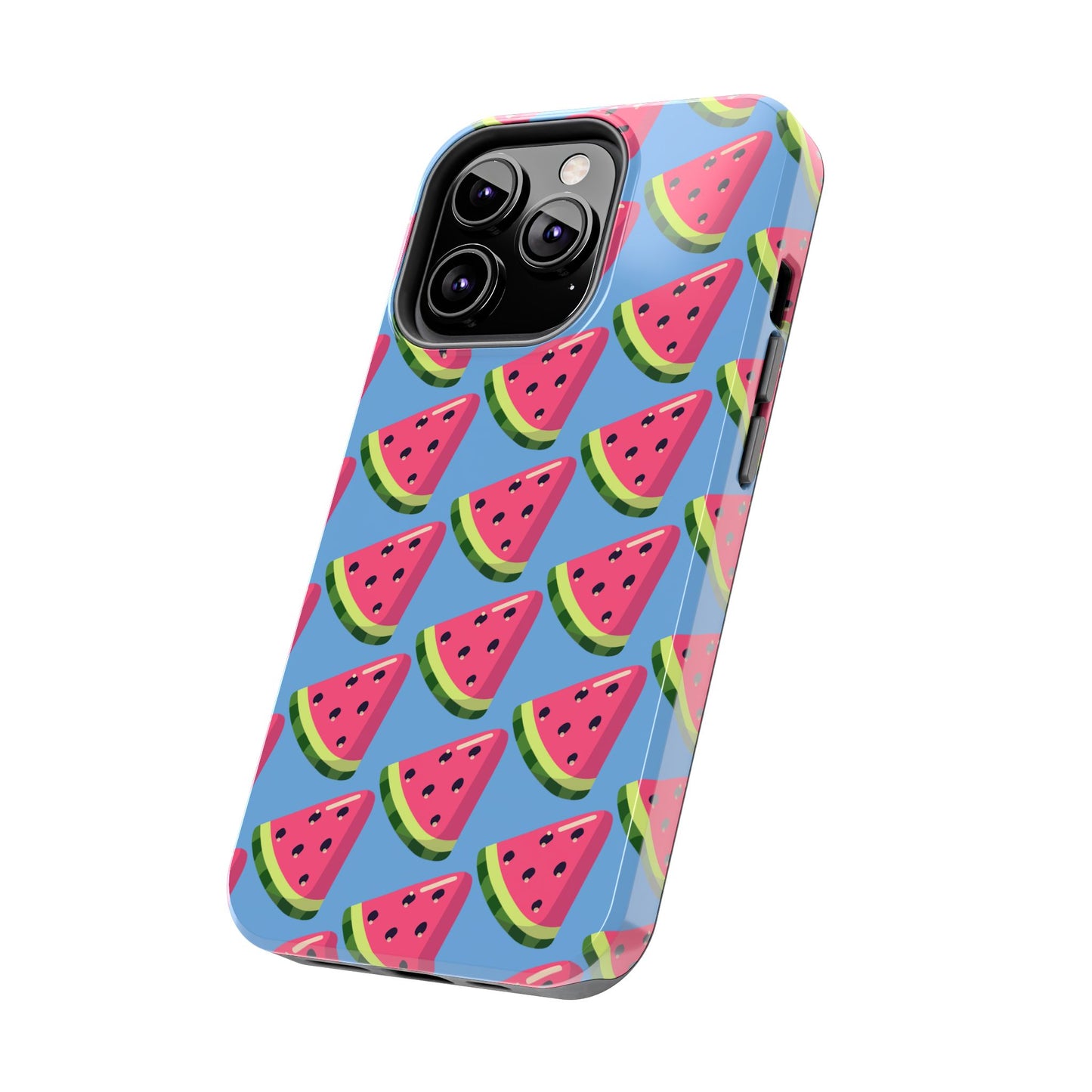 Watermelon Fun Tough Phone Case - Summer Vibes, Blue - for iPhone