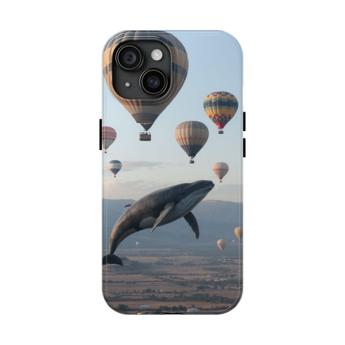Whale Hot Air Balloon Tough Phone Case - Adventure & Nature Lovers