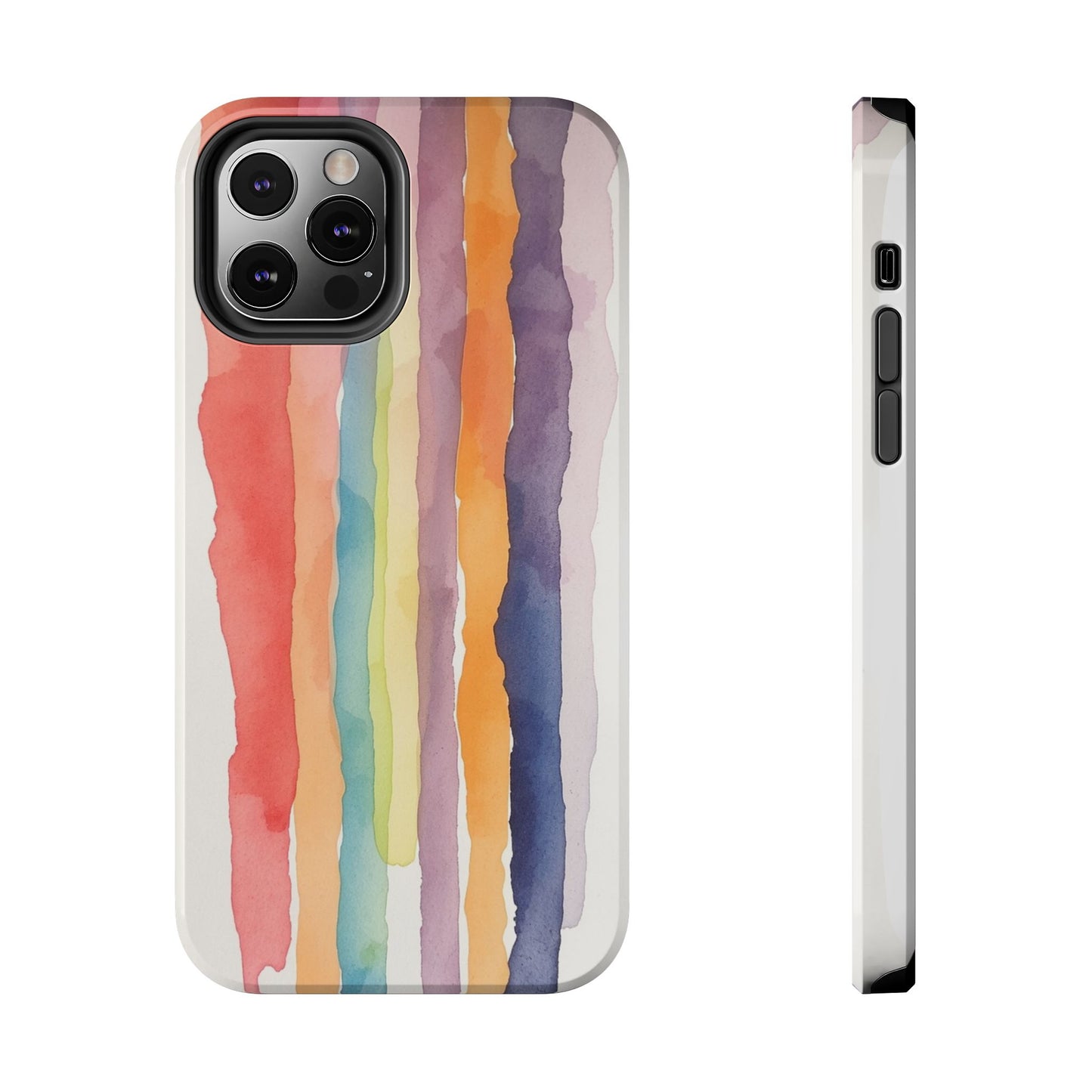 Colorful Watercolor Tough Phone Case - Stylish and Durable Cover for Creative Souls