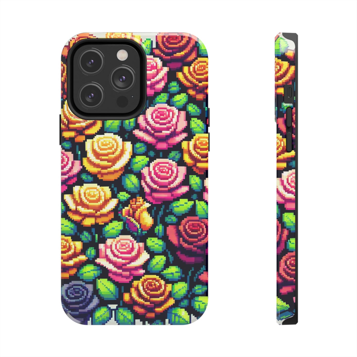 Vibrant Floral Tough Phone Case - Stylish Protection for Flower Lovers