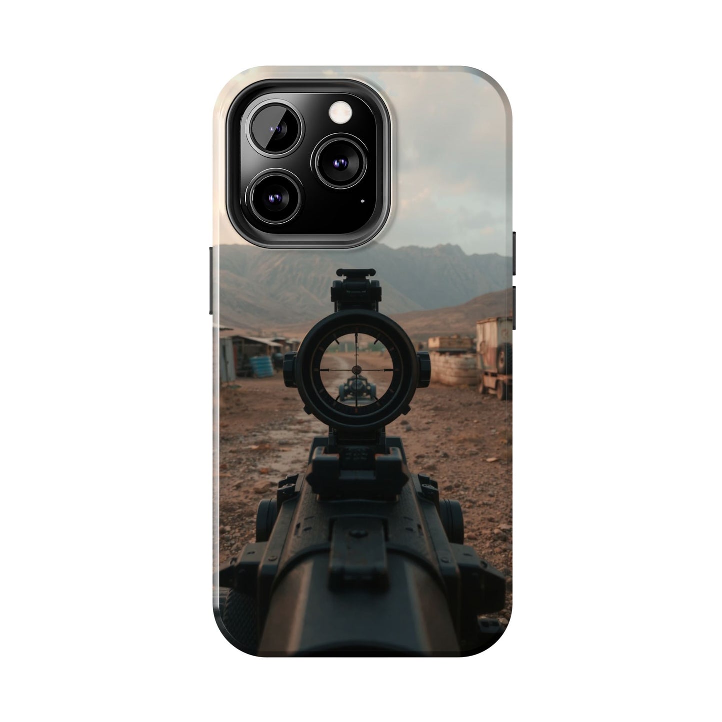 Tough Phone Case - Military Inspired Design with Sniper Scope