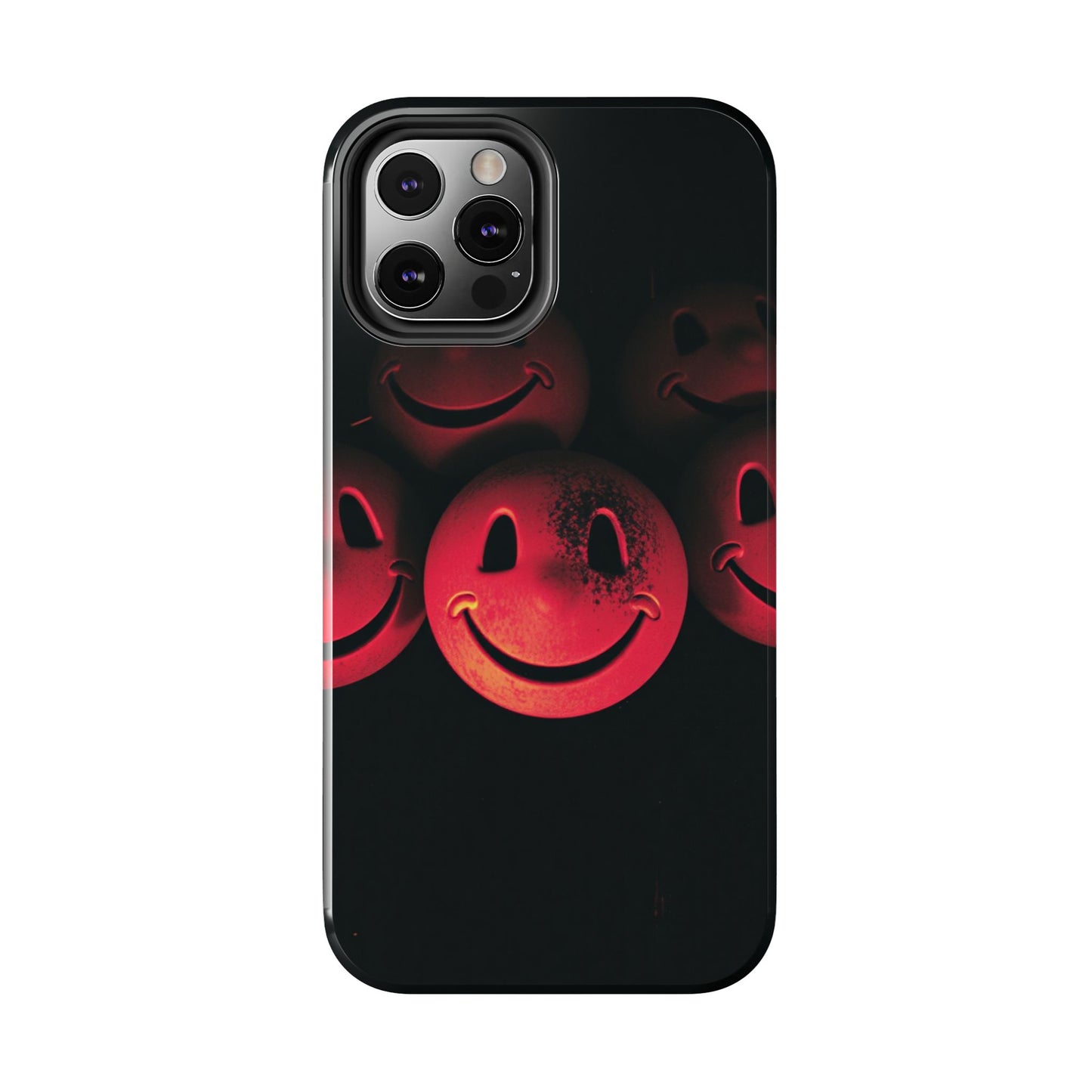 Smiley Face Tough Phone Case - Durable Protection with Fun Design