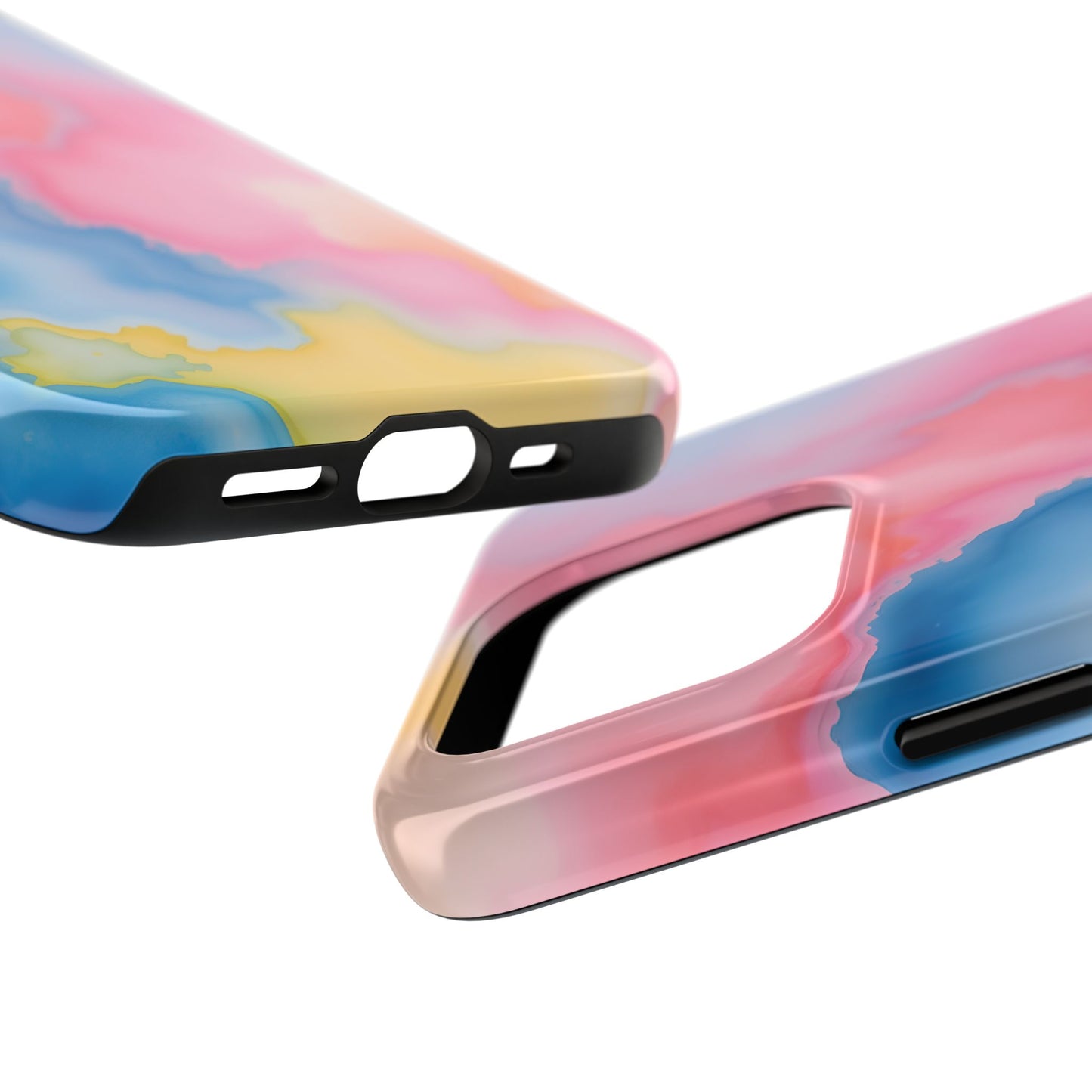 Painted Watercolor Tough Phone Case - Durable Protection with Artistic Vibes - for iPhone