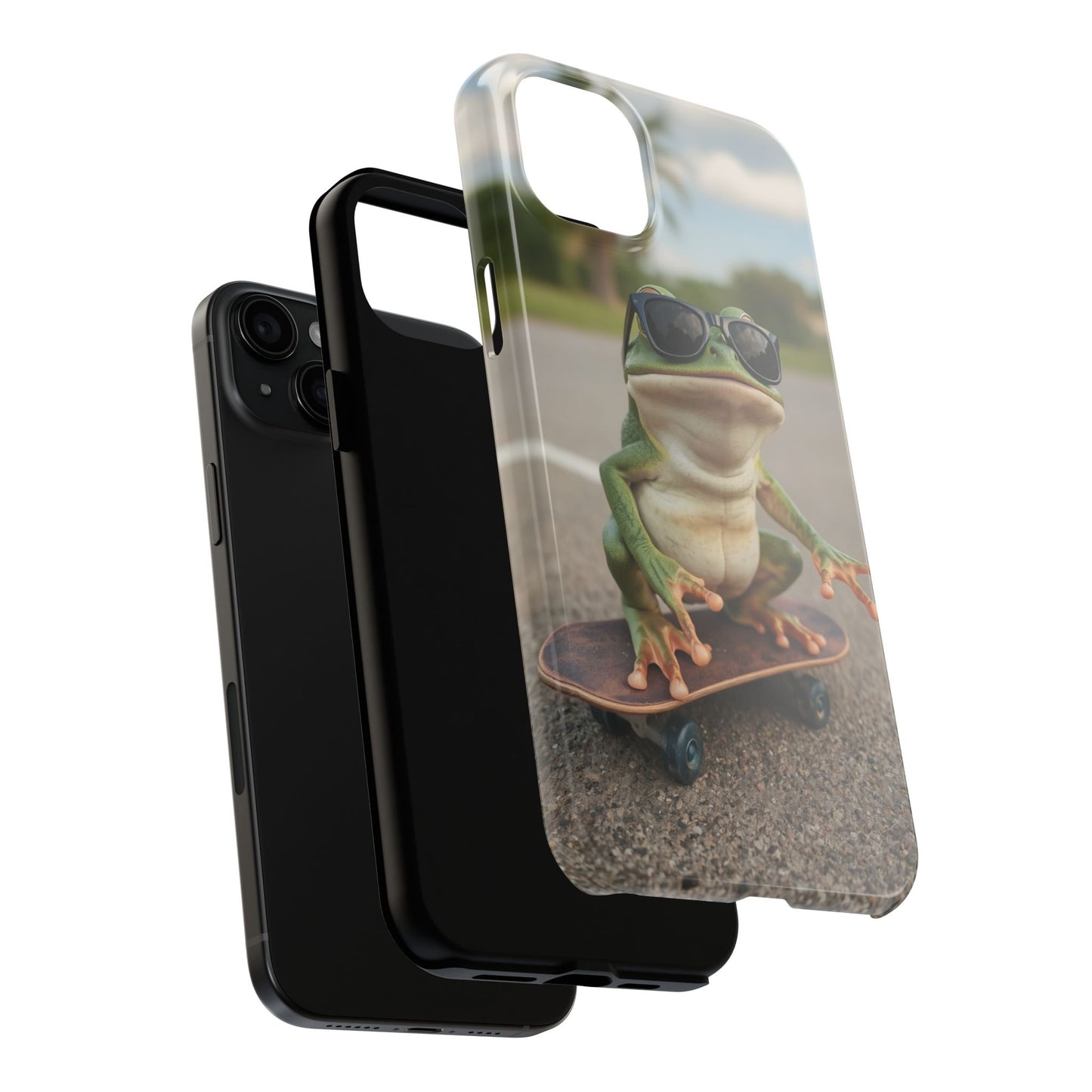 Cool Frog Skateboard Phone Case - Tough and Stylish Protection