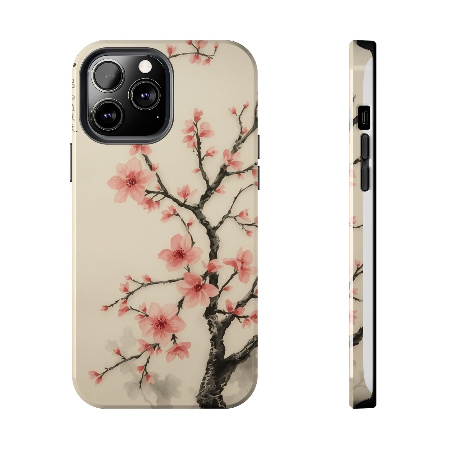 Cherry Blossom Tough Phone Case - Stylish Protection for Nature Lovers