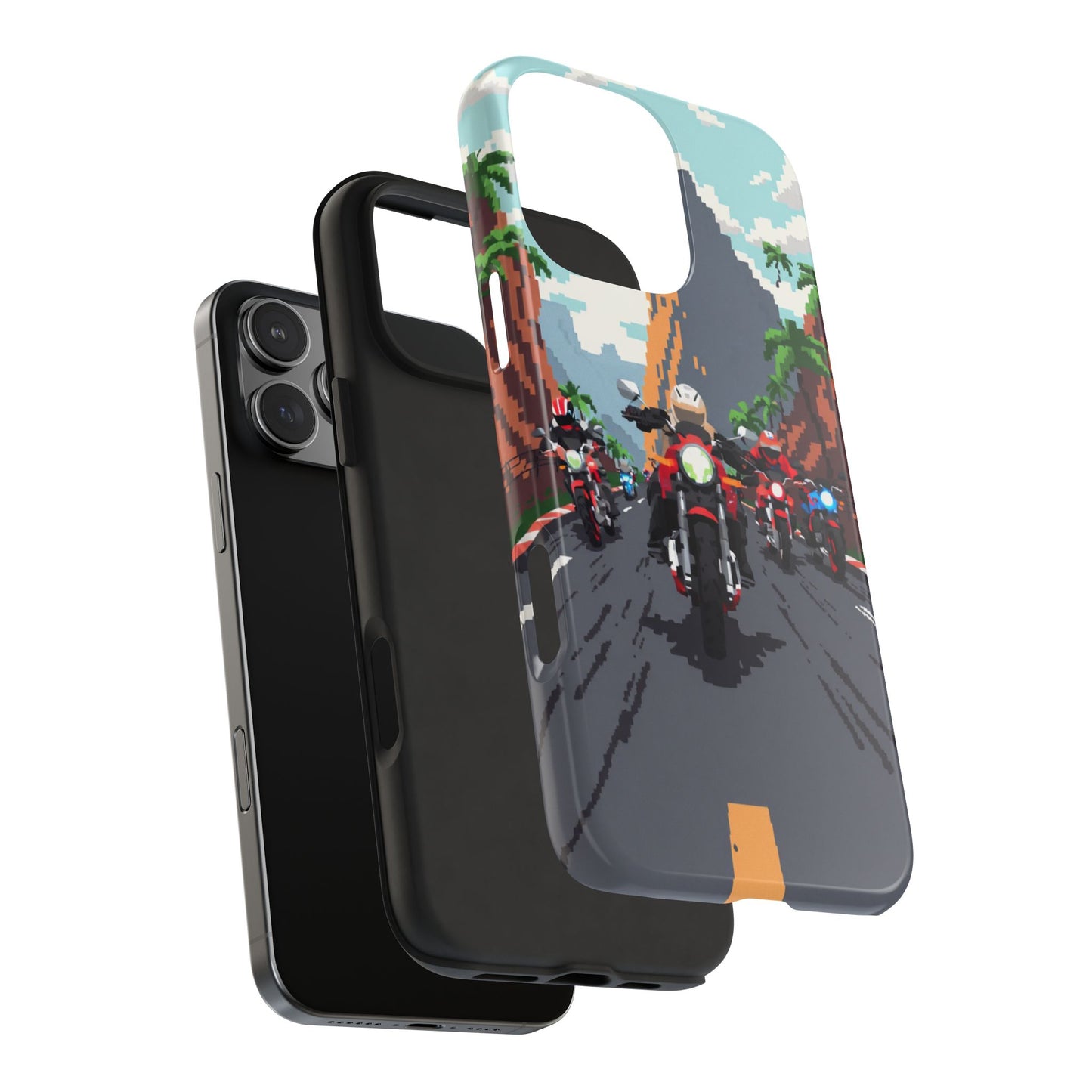 Retro Biker Tough Phone Case - Perfect for Motorcycle Lovers