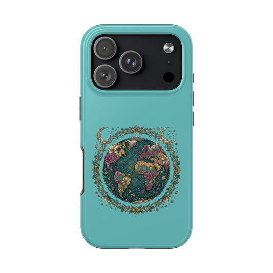Mystical Floral Planet Phone Case — Tough Protective Phone Case