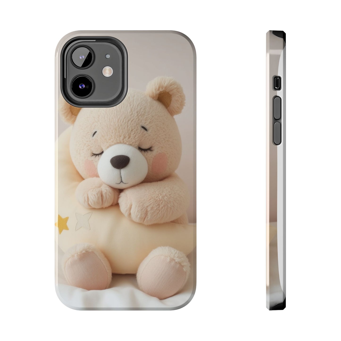Cute Bear Tough Phone Case - Adorable Baby Animal Design for Kids & Adults