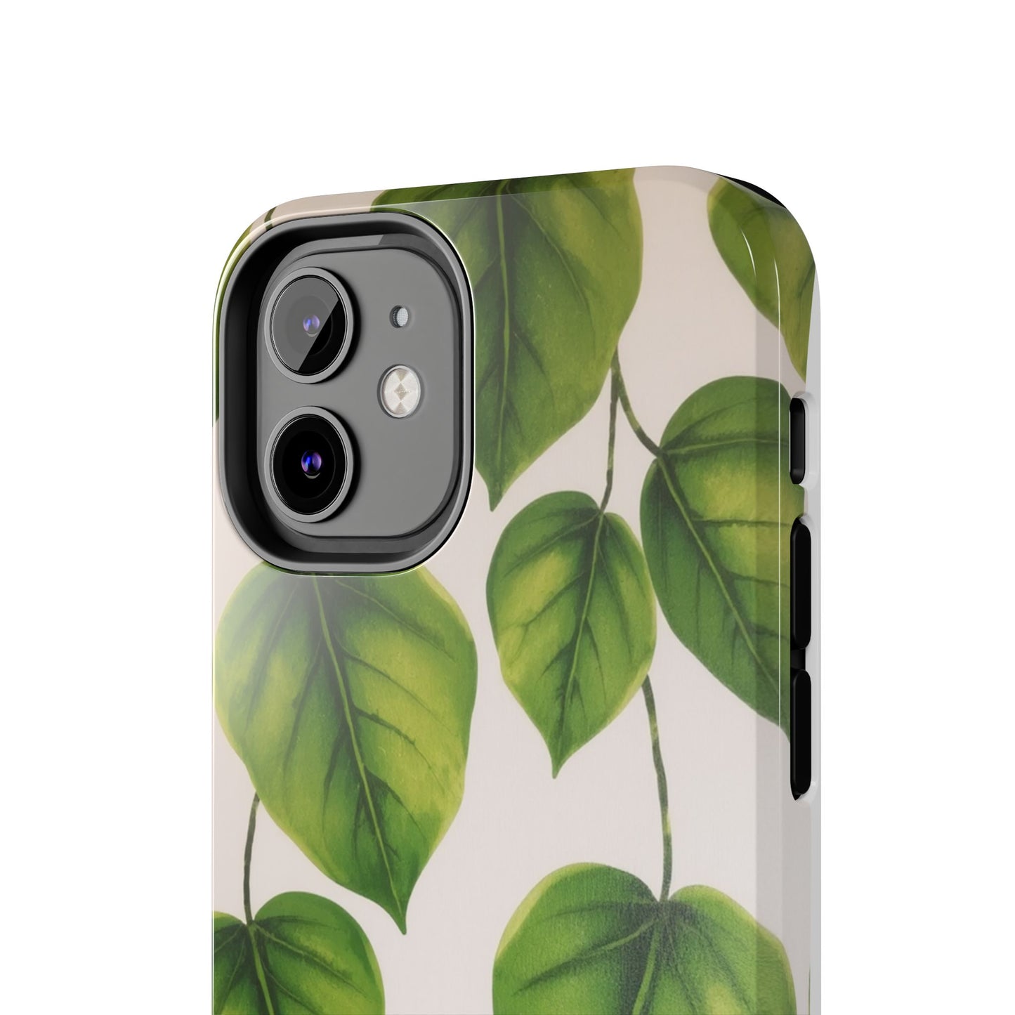 Tough Phone Cases with Green Leaf Design | Eco-Friendly Protection for Nature Lovers