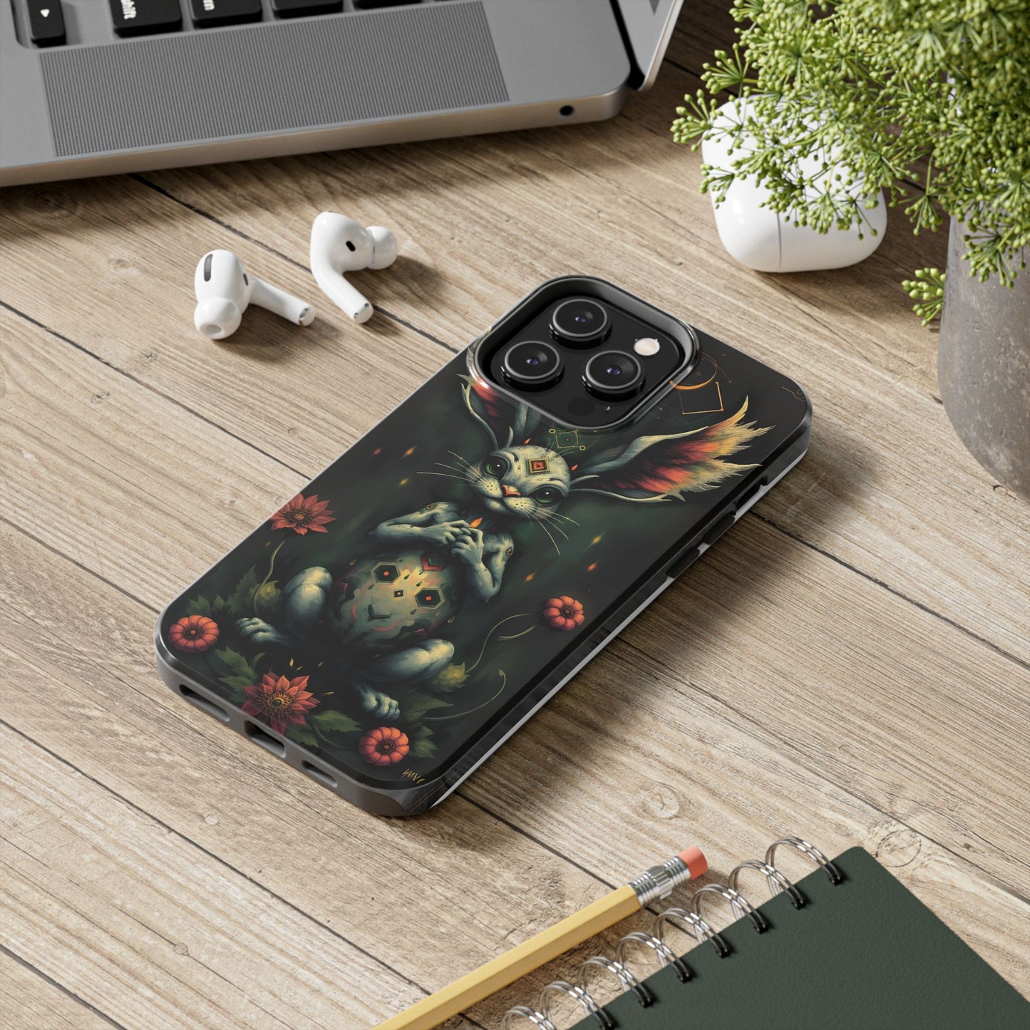 Artistic Rabbit Phone Cases - Unique and Durable Design of Mystical Bunny - for iPhone