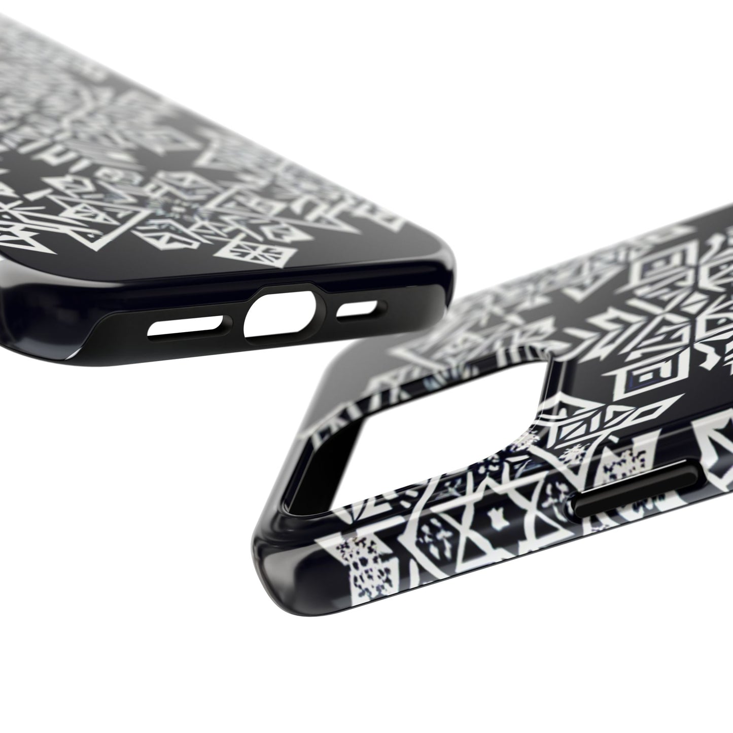 Winter Wonderland Tough Phone Case - Digital Snowflake - for iPhone
