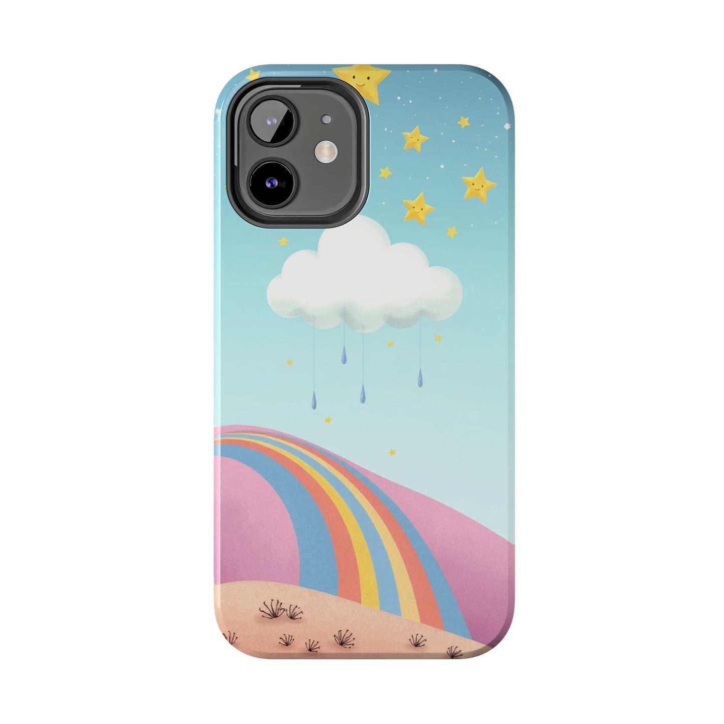 Colorful Rainbow Phone Case - Durable Tough Design for Adventurers