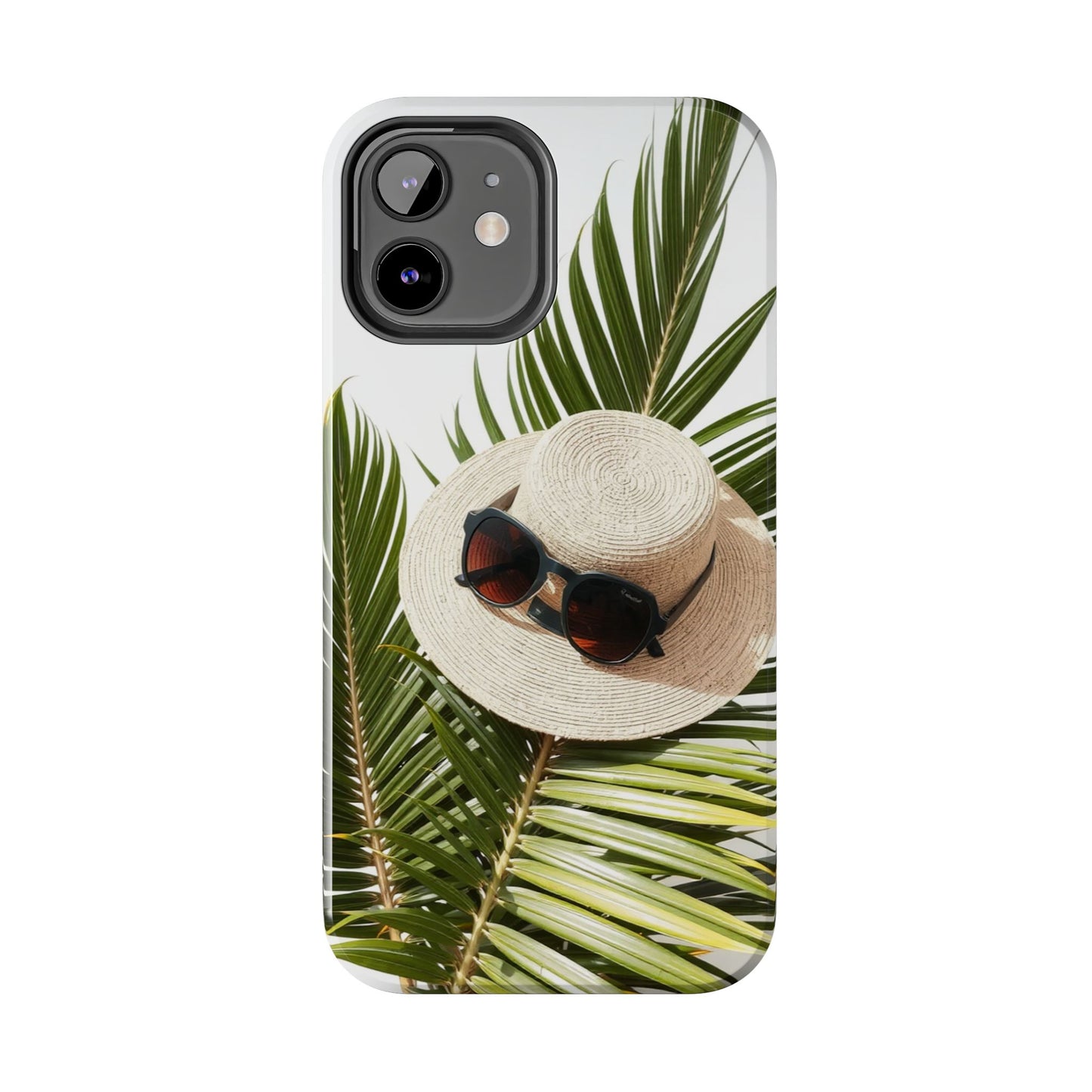 Tropical Phone Case - Summer Vibes with Hat & Sunglasses Design
