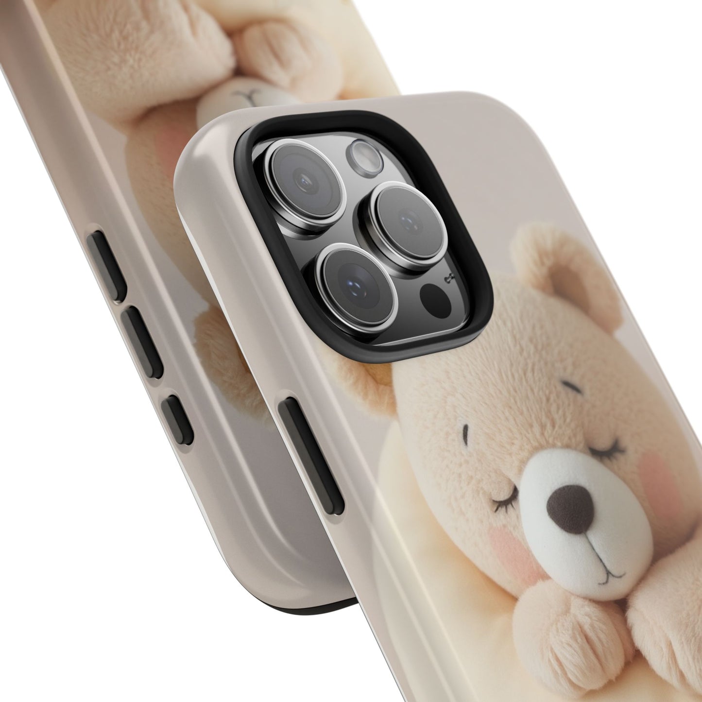 Cute Bear Tough Phone Case - Adorable Baby Animal Design for Kids & Adults