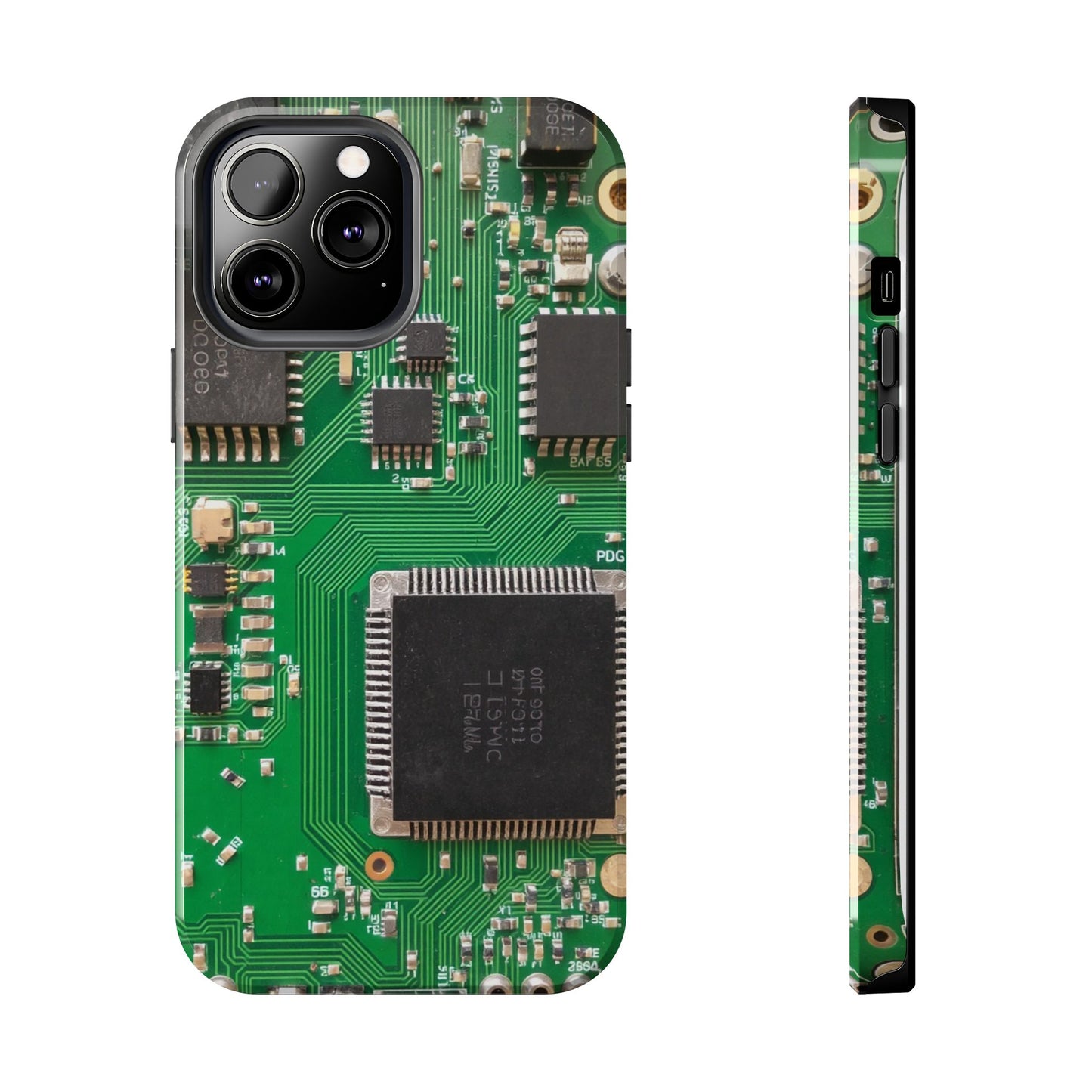 Circuit Board Tough Phone Case - Durable Tech Design