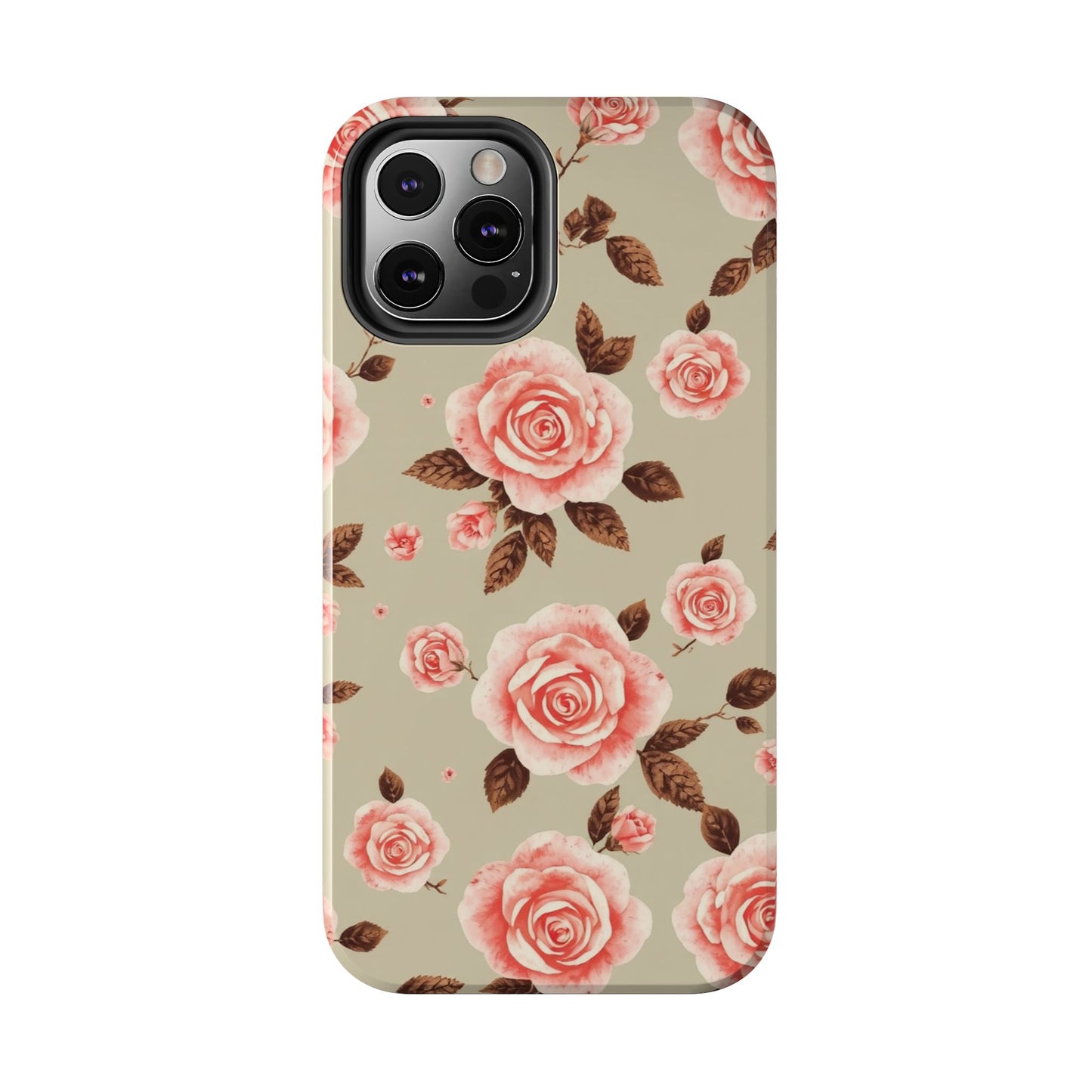 Elegant Floral Tough Phone Case for Stylish Protection - for iPhone