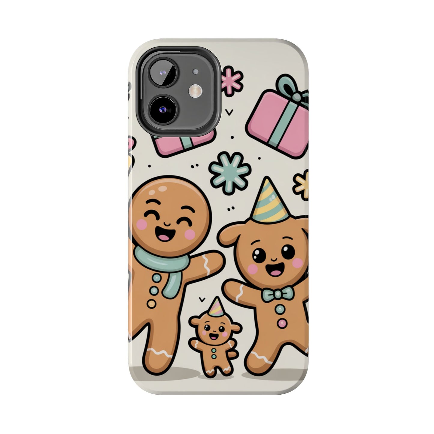 Gingerbread Family Dancing Holiday Phone Case
