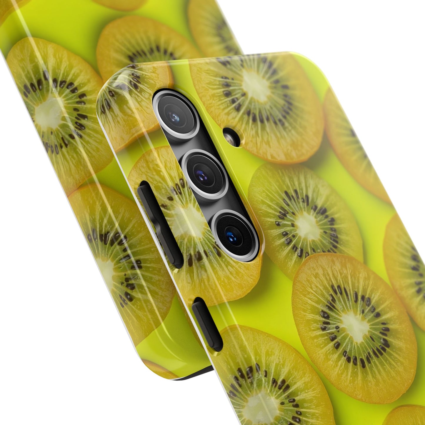 Vibrant Kiwi Tough Phone Case - Bright Yellow Design for Fruit Lovers