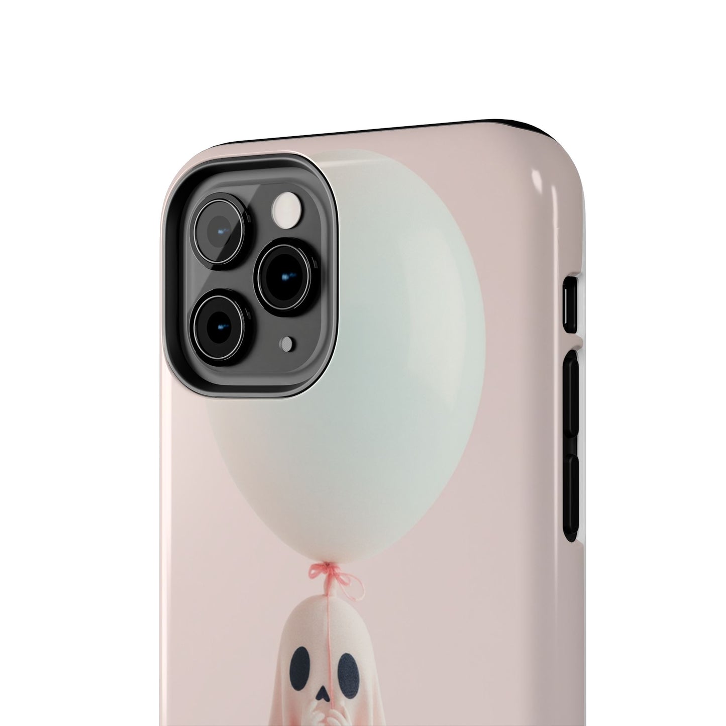 Cute Ghost Phone Case with Balloon - Tough Protection for Spooky Vibes