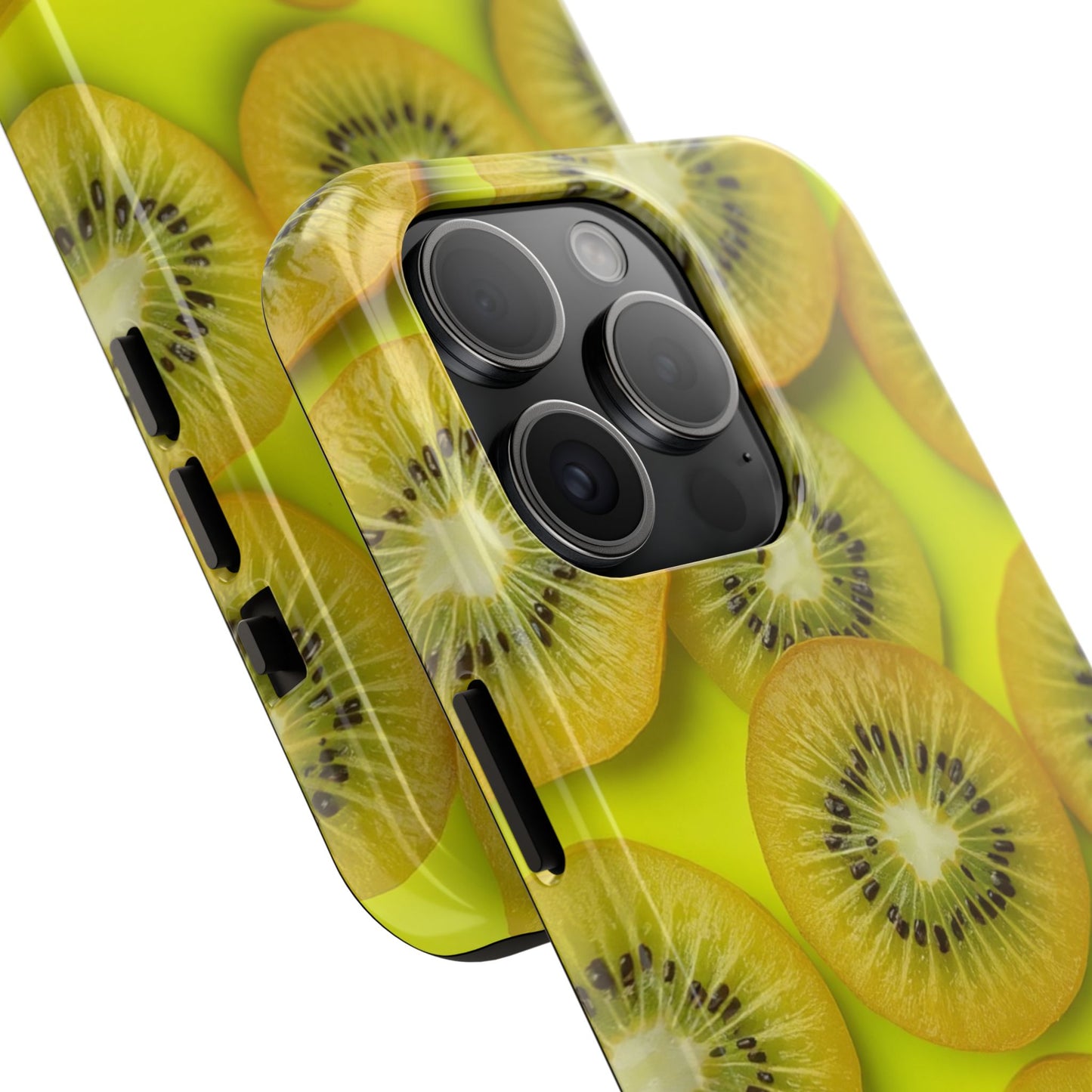 Vibrant Kiwi Tough Phone Case - Bright Yellow Design for Fruit Lovers