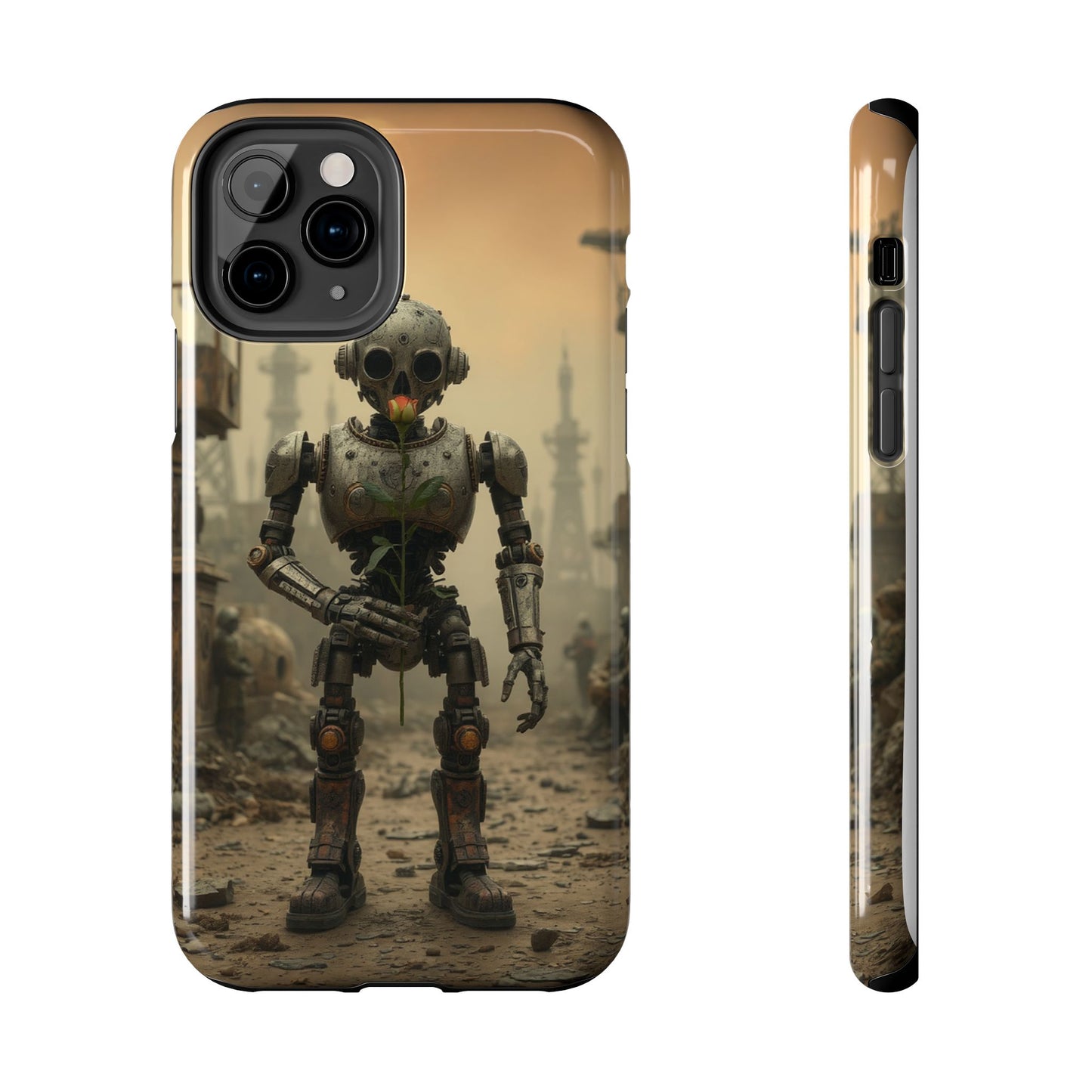 Robotic Sentinel Tough Phone Case - Durable Protector for Sci-Fi Lovers
