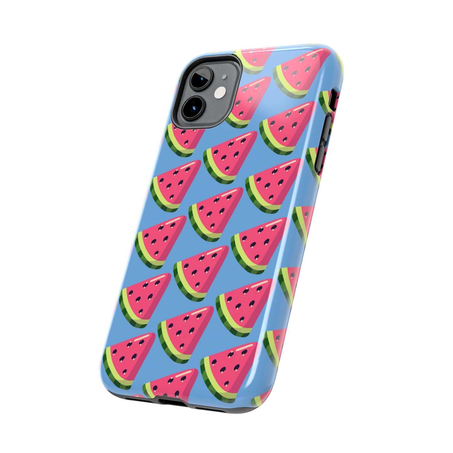 Watermelon Fun Tough Phone Case - Summer Vibes, Blue - for iPhone