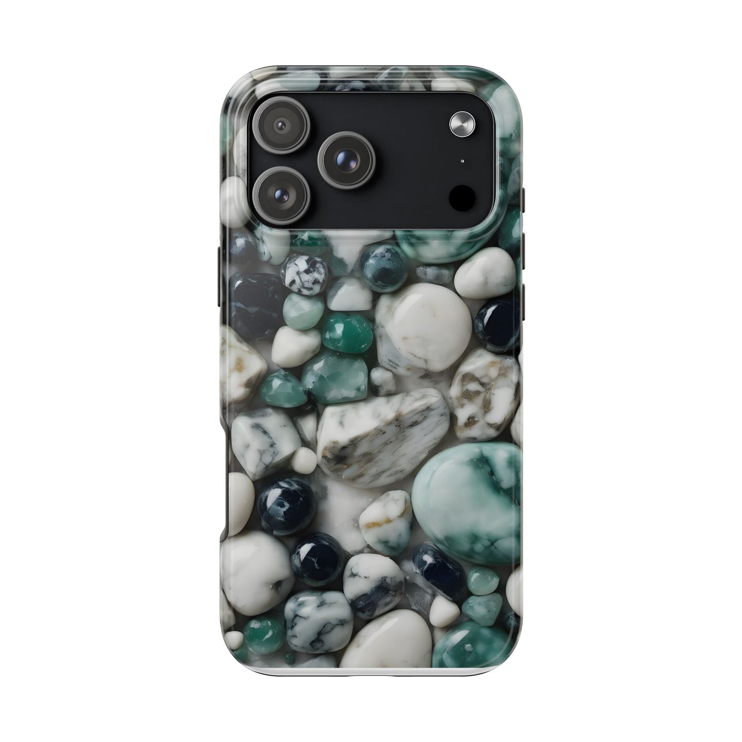 Small Rocks Pattern Tough Phone Case - Stylish & Durable Protection - for iPhone