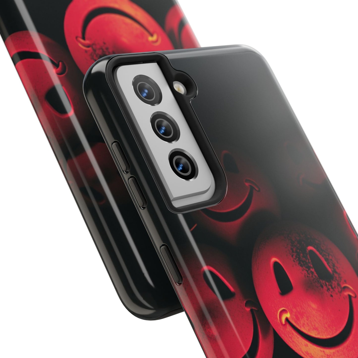 Smiley Face Tough Phone Case - Durable Protection with Fun Design