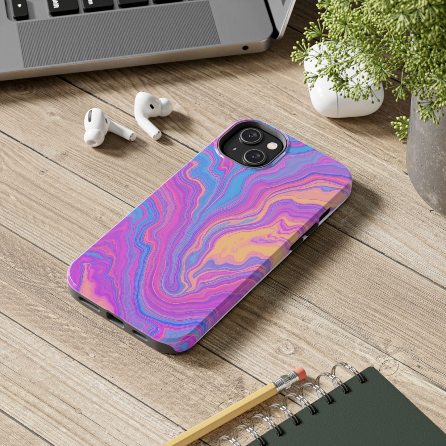 Pop Art Liquid Texture Marble Phone Case - Tough & Stylish Design - for iPhone