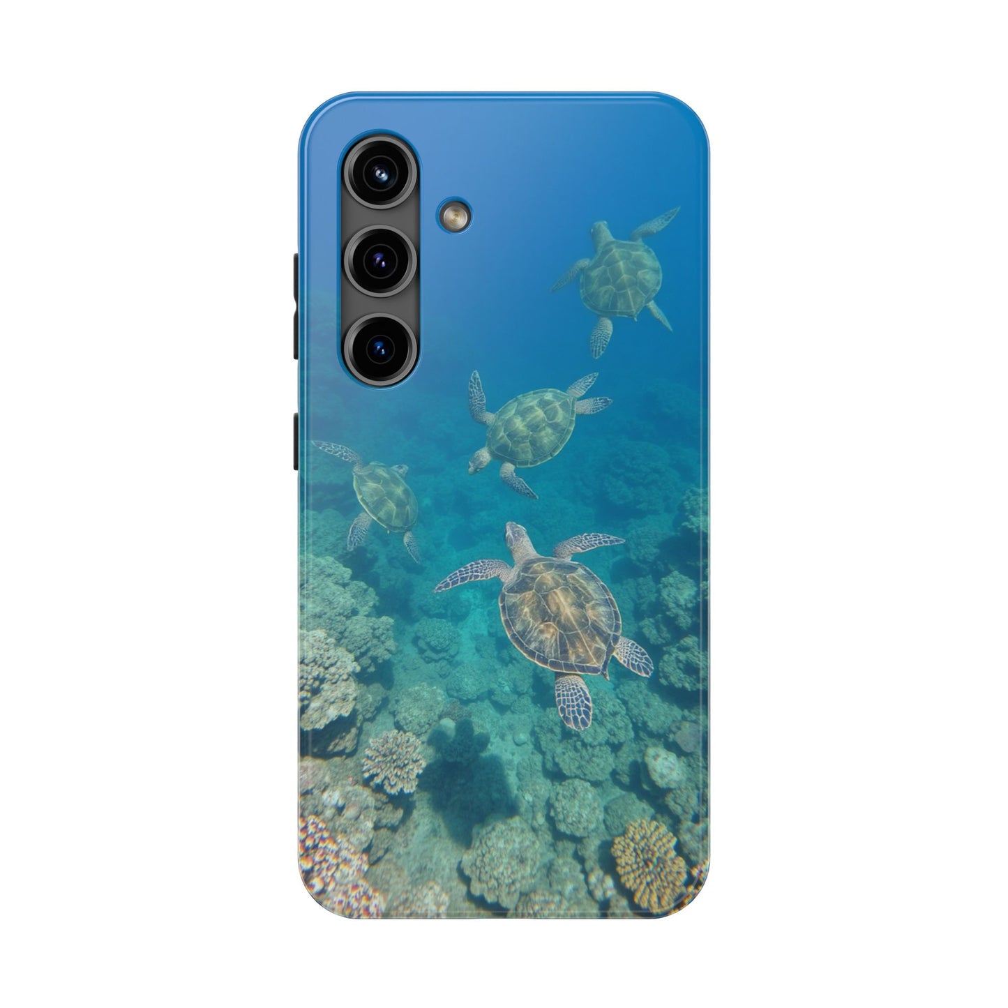 Ocean Turtle Tough Phone Cases - Durable Protection with Marine Art