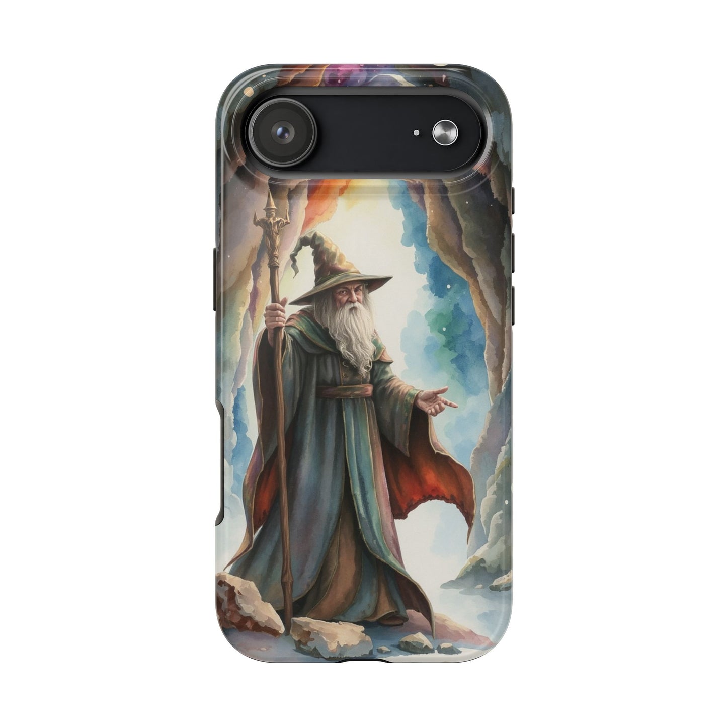 Magical Wizard Phone Case - Tough, Durable Phone Cover for Fantasy Lovers, Geek Gift, Unique Design, Celestial Phone Accessory