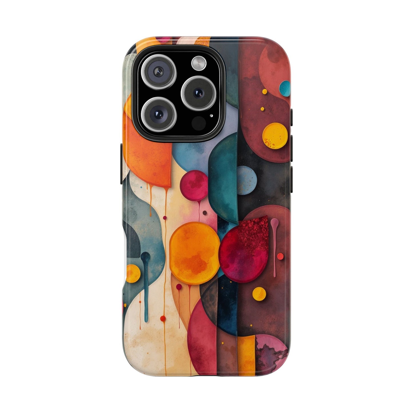 Artistic Tough Phone Cases - Colorful Abstract Design for Trendy Protection - for iPhone