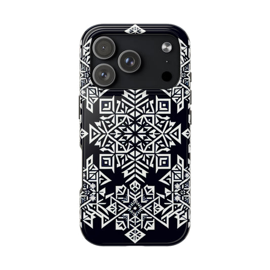 Winter Wonderland Tough Phone Case - Digital Snowflake - for iPhone