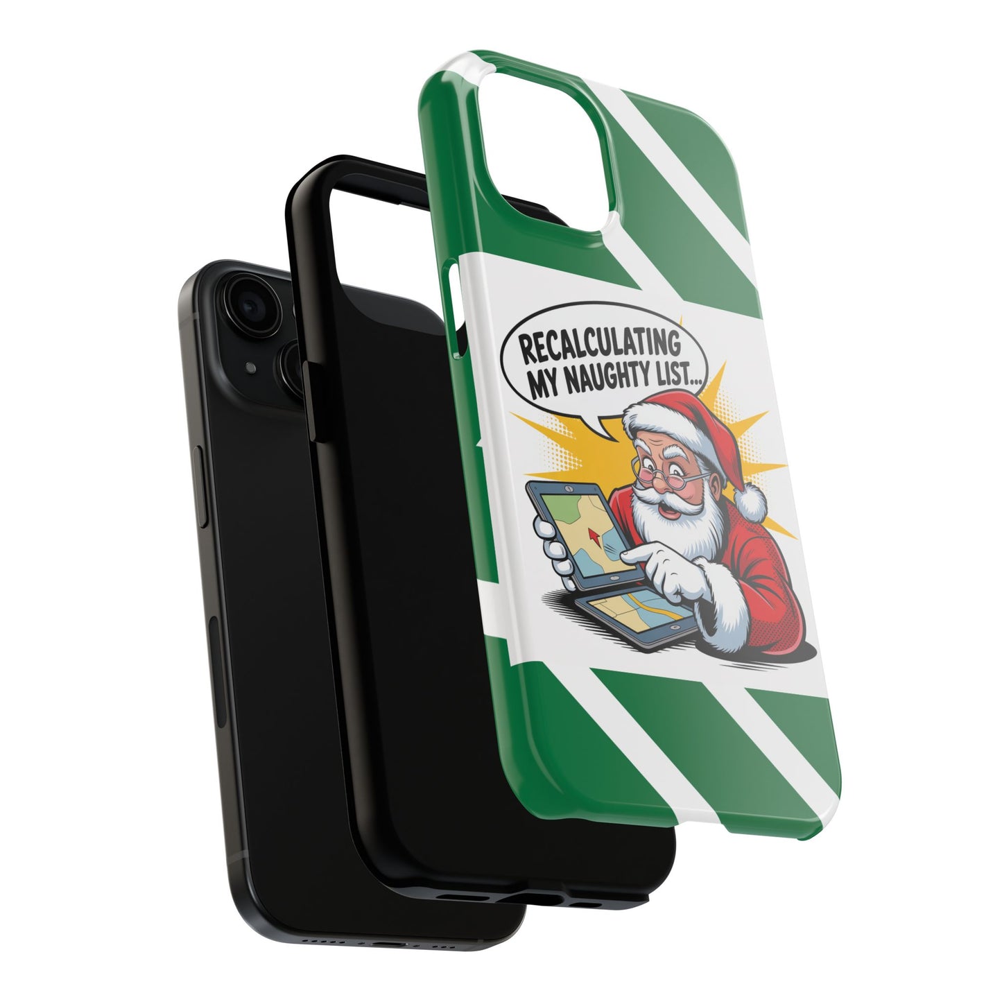 Santa Naughty List Phone Case - Tough & Fun Holiday Protection
