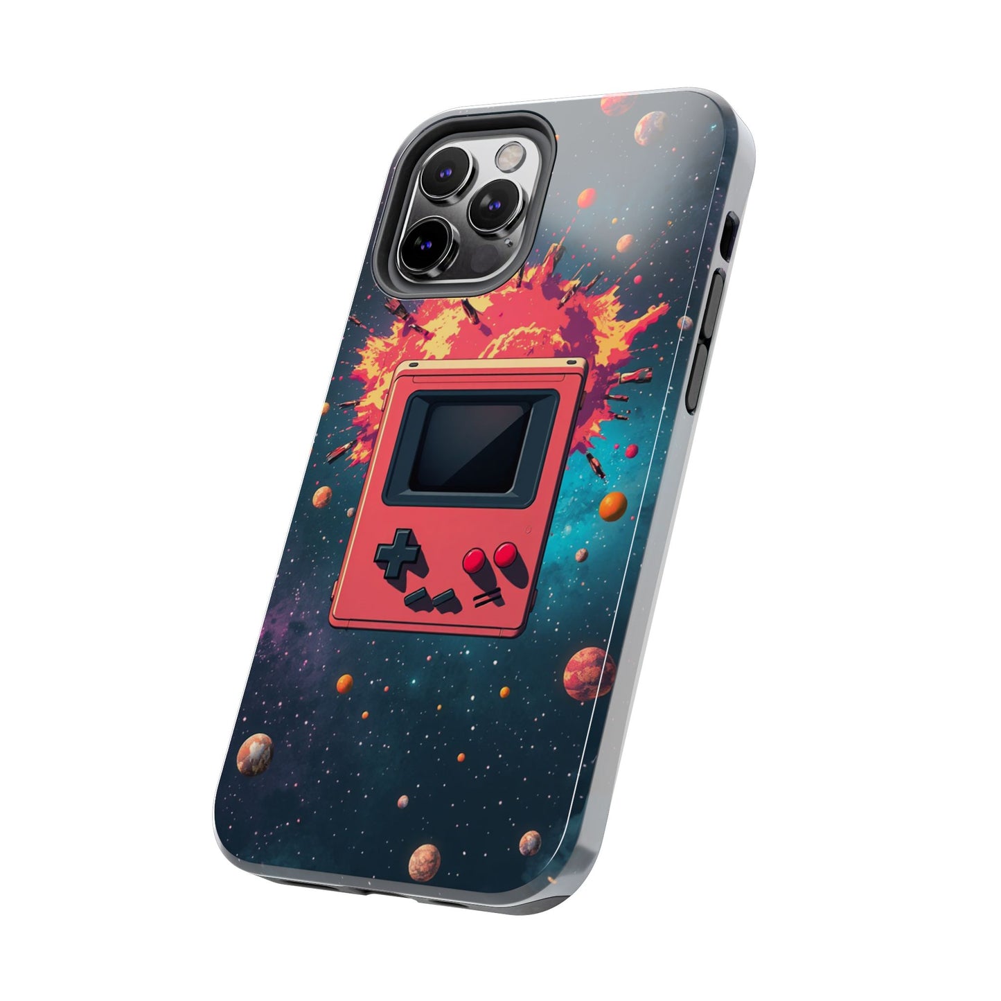 Retro Gaming Tough Phone Case - Space Adventure Design