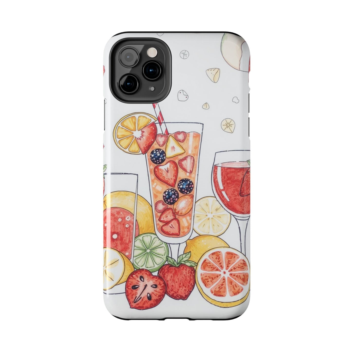Colorful Fruit Cocktail Tough Phone Case - Perfect for Summer Vibes