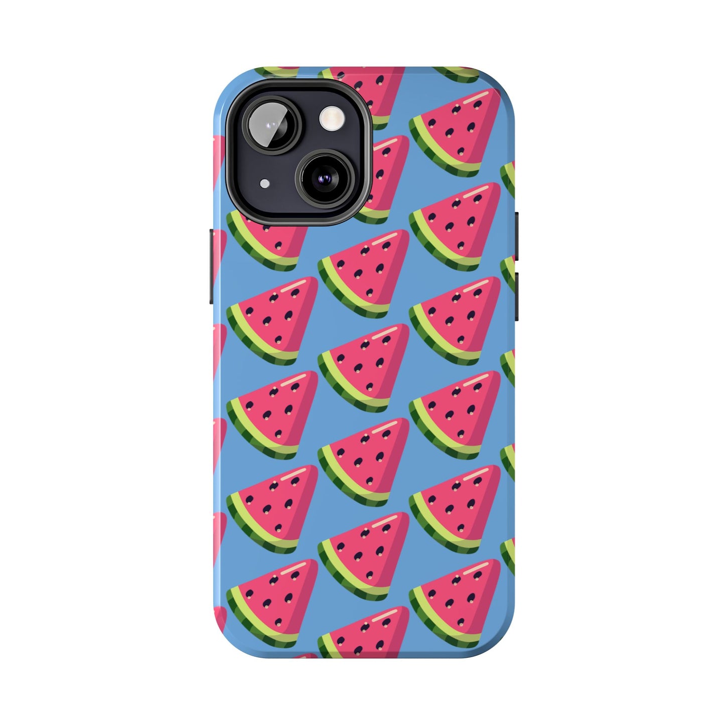 Watermelon Fun Tough Phone Case - Summer Vibes, Blue - for iPhone