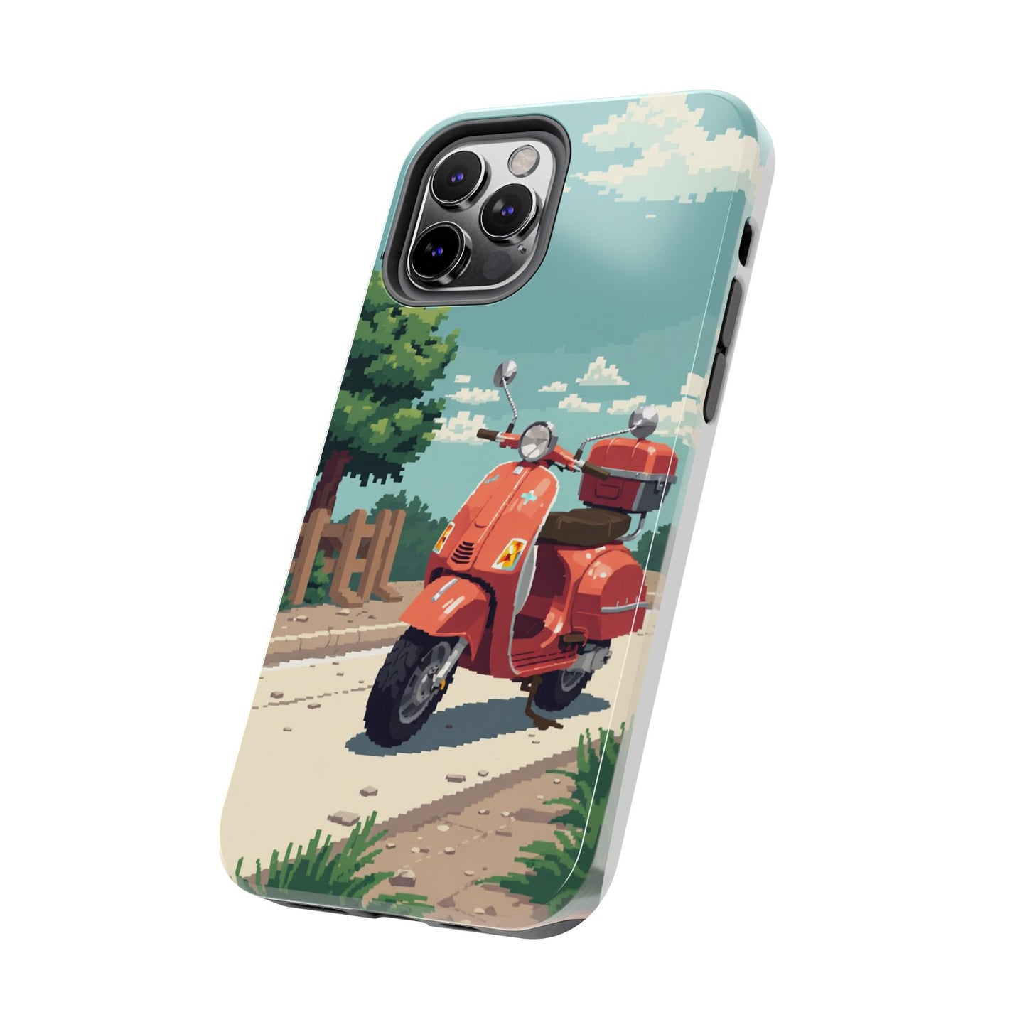 Retro Scooter Phone Case - Tough & Stylish Protection